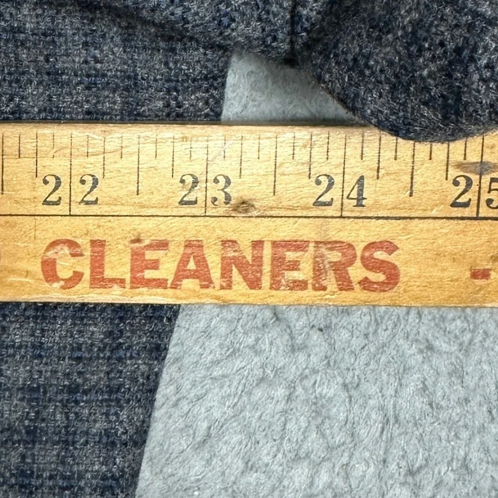 Joseph Lyman Blazer Mens 42L Blue Grey Check Sport Coat 100% Cashmere Formal